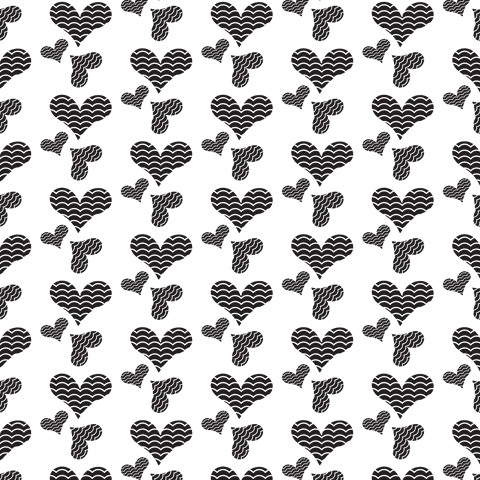 black heart pattern on transparent background vector - Download Free Stock Videos Pikwizard.com