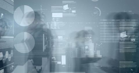 Futuristic Financial Data Management in Business Environment - Download Free Stock Images Pikwizard.com