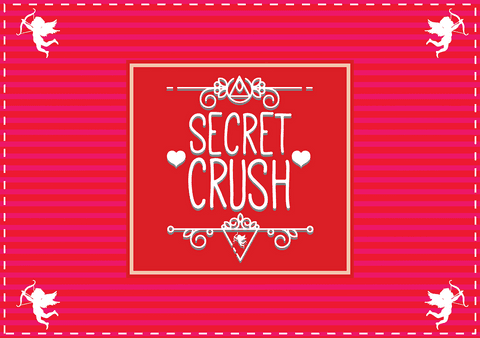 Romantic Transparent Secret Crush Design in Pink and Red - Download Free Stock Videos Pikwizard.com