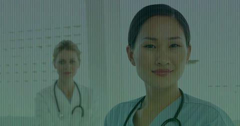 Female Medical Professionals in Modern Clinic Environment