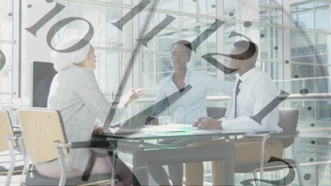 Diverse Business Team Meeting at Modern Office