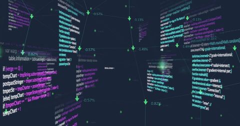 Data Processing Visualized on Digital Network - Download Free Stock Images Pikwizard.com
