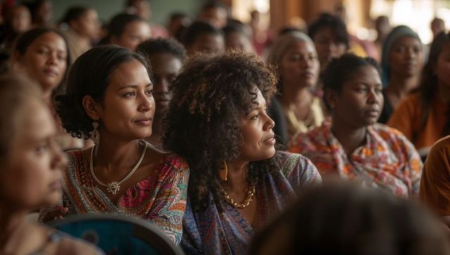 Diverse Community Meeting Fostering Collaboration