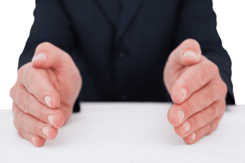 Businessman Hands Gesturing Forward Transparent Background Close-Up - Download Free Stock Videos Pikwizard.com