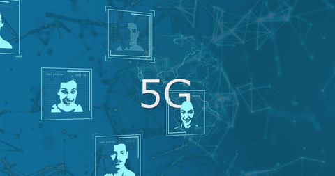 Visualizing 5G Network Connection with Data Portraits - Download Free Stock Images Pikwizard.com