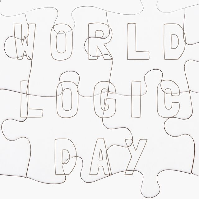Creative puzzle template highlights World Logic Day with an educational and playful approach. Suitable for schools, corporate team-building activities, or special events celebrating logic and problem-solving skills. Fun educational tool encouraging collaboration and cognitive development.