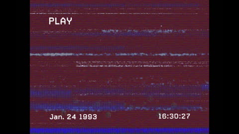 Retro VHS Glitch Effect on Digital Faces