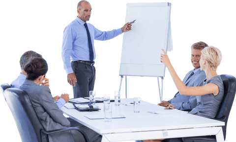 Transparent Business Presentation with Engaged Audience - Download Free Stock Videos Pikwizard.com