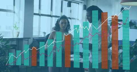 Colleagues Analyzing Growth Data with Modern Tools