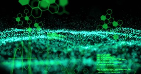 Abstract Digital Representation of Chemical Structures - Download Free Stock Images Pikwizard.com