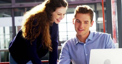 Business Colleagues Collaborating on Project