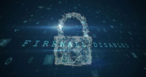 Digital Security Concept with Firewall Disabled Notification - Download Free Stock Images Pikwizard.com