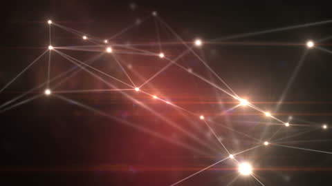 Glowing Network of Spotlights Animated Motion
