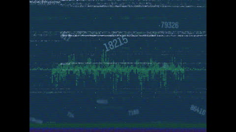 Digital Financial Data Signal Interference Concept