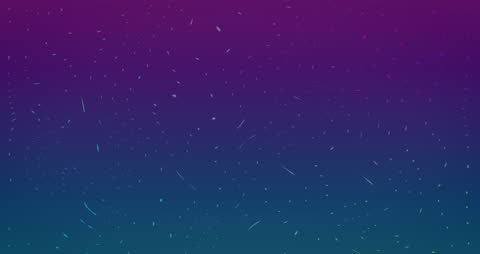 Colorful Light Trails on Purple Background in Abstract Motion