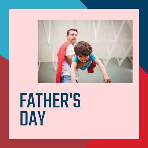 father and son playing with superhero cape celebrating father's day - Download Free Stock Templates Pikwizard.com