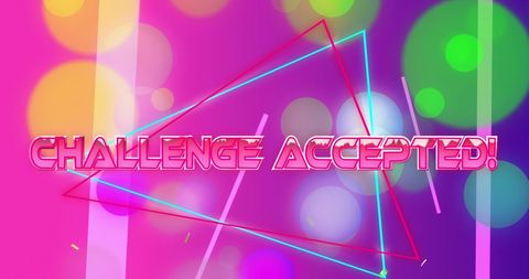 Vibrant Geometric Cyber Monday Sale Graphic with Text