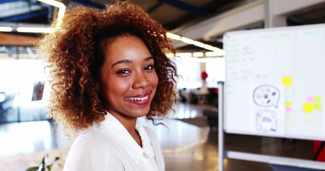 Confident Businesswoman in Modern Office Setting - Download Free Stock Images Pikwizard.com