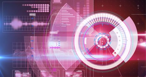 Futuristic Digital Interface with Visual Data Elements - Download Free Stock Images Pikwizard.com
