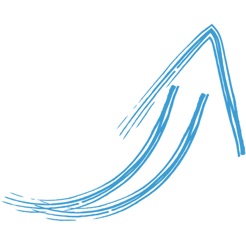Abstract Blue Curved Arrow Illustration on Transparent Background - Download Free Stock Videos Pikwizard.com