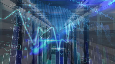 Global Data Analytics and Server Technology Graphic Interface