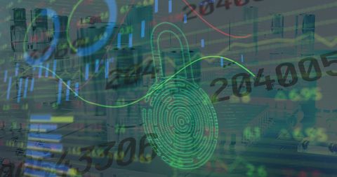 Secure Digital Data Encryption in Global Finance - Download Free Stock Images Pikwizard.com