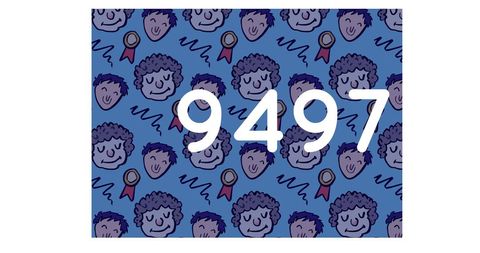 Playful illustrated background with numbers