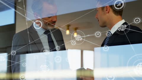 Professional Business Agreement Reflecting Success and Networking