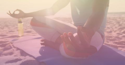 Peaceful Beach Meditation at Sunrise