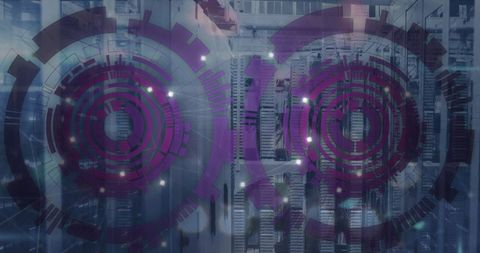 Futuristic Digital Interfaces in Global Data Processing Concept - Download Free Stock Images Pikwizard.com