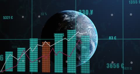 Global Finance and Data Analytics Concept
