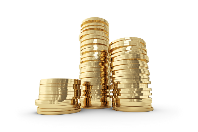 Transparent Stacked Gold Coins 3D Illustration - Download Free Stock Videos Pikwizard.com