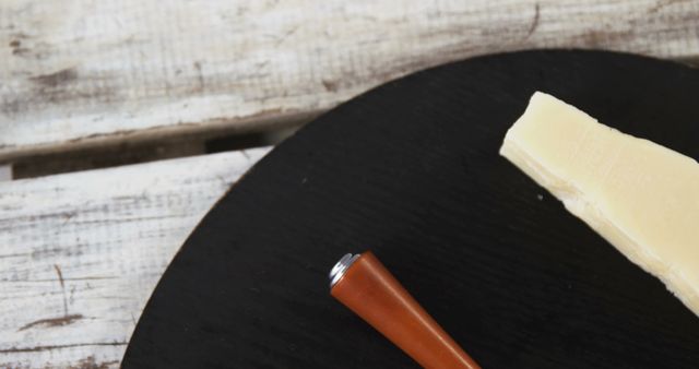 Parmesan Cheese Wedge with Cheese Knife on Rustic Wood Background - Download Free Stock Images Pikwizard.com