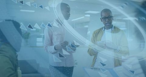 Modern Business Collaboration with UI Graphics Enhancement