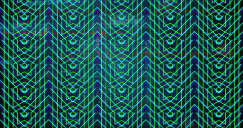 Abstract Neon Pattern with Advanced Technology Theme