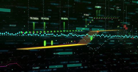 Dynamic Financial Graph with Global Data Visualization - Download Free Stock Images Pikwizard.com