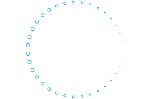 Transparent Circular Visualization with Dynamic Blue Round Elements - Download Free Stock Videos Pikwizard.com
