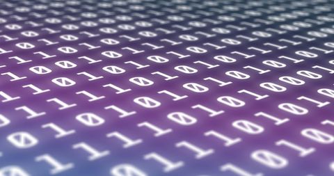 binary code on gradient background representing data processing - Download Free Stock Images Pikwizard.com