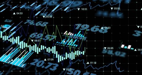 Dynamic Financial Graphs and Data in Digital Abstract - Download Free Stock Images Pikwizard.com