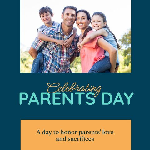 celebrating parents day: family bonding in sunny park - Download Free Stock Templates Pikwizard.com