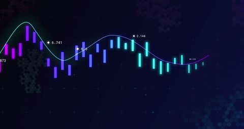 Financial Analysis with Digital Data and Vibrant Graph - Download Free Stock Images Pikwizard.com