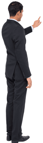 Businessman Pointing with Transparent Background Professional Confident - Download Free Stock Videos Pikwizard.com