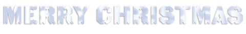 Transparent merry christmas ice text banner vector art
