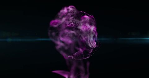 Purple Particle Mesh on Black Background Representing Digital Concept - Download Free Stock Images Pikwizard.com