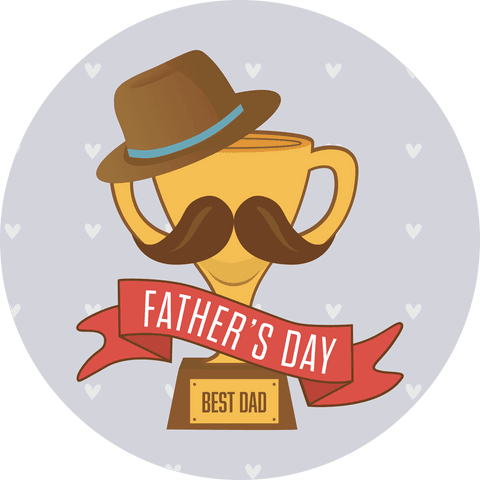 father's day transparent icon cup mustache hat best dad - Download Free Stock Videos Pikwizard.com