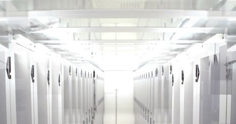 Futuristic Data Center with Modern Server Rows - Download Free Stock Images Pikwizard.com