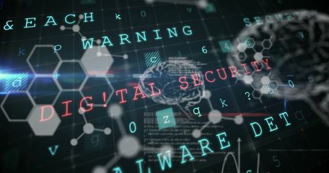 Digital Security Vulnerability with Technological Overlay - Download Free Stock Images Pikwizard.com