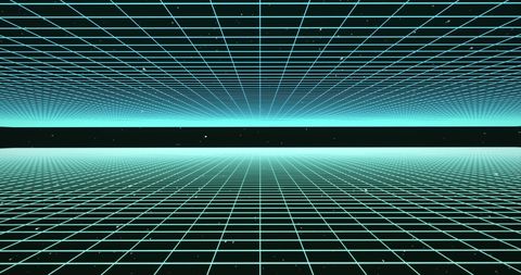 futuristic neon grid with horizon and stars background - Download Free Stock Images Pikwizard.com