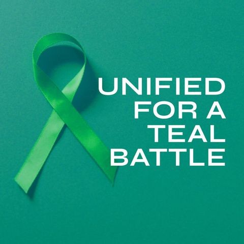 Teal Ribbon Signifying Ovarian Cancer Awareness and Unity - Download Free Stock Templates Pikwizard.com