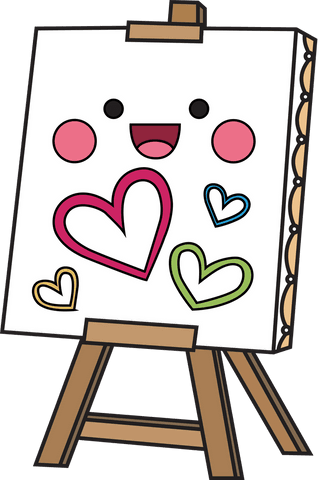 cartoon happy canvas with colorful hearts on transparent background - Download Free Stock Videos Pikwizard.com